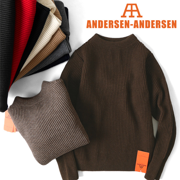 予約商品] ANDERSEN-ANDERSEN アンデルセン アンデルセン THE NAVY クルーネック セーター 5GG ANDERSEN- ANDERSEN (アンデルセン アンデルセン) Add. 宮崎