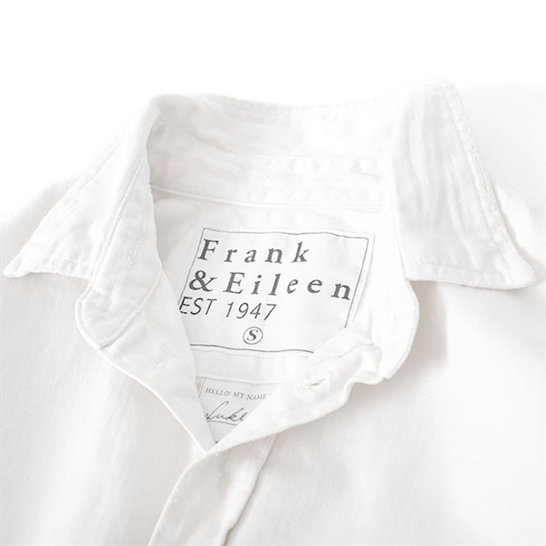 Frank&Eileen フランク&アイリーン LUKE ITALIAN COLOR DENIM ルーク イタリアンカラー ダメージ デニムシャツ 3420700059