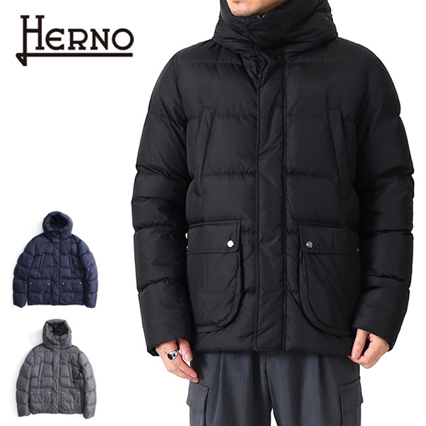 HERNO ヘルノ フード付き ポーラテック ダウンジャケット PI001140U 12004Z HERNO (ヘルノ) Add. 宮崎