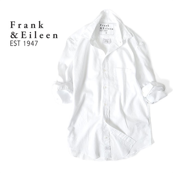 オレンジタイプ新品　Frank&Eileen フランク&アイリーン コットンシャツ　オレンジ