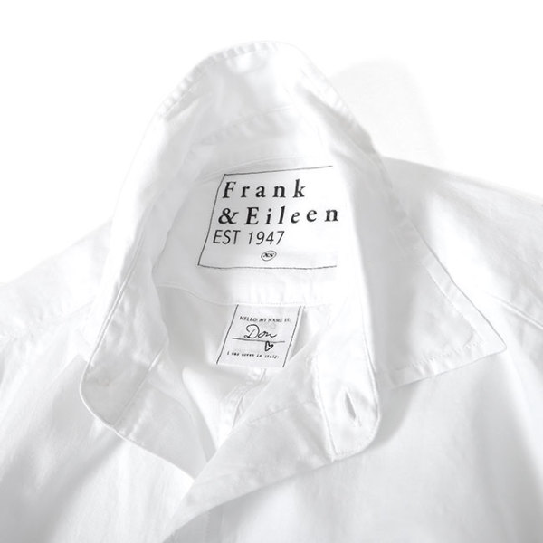 Frank&Eileen フランク&アイリーン DON ドン ブラッシュドコットン プレーンシャツ 9920700014
