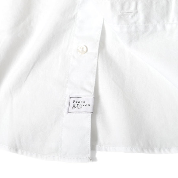 J7414 美品 フランク\u0026アイリーン プレーンシャツ ホワイト XS(M相当)