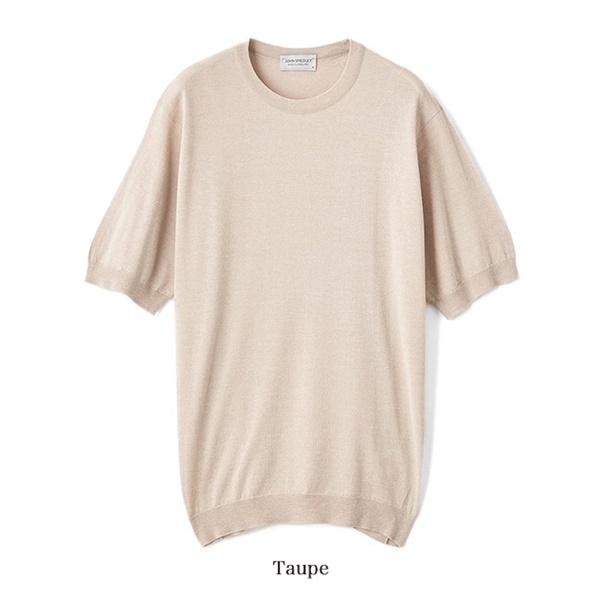 JOHN SMEDLEY ジョンスメドレー 30G コットンメリノ クルーネック ニットTシャツ S4585