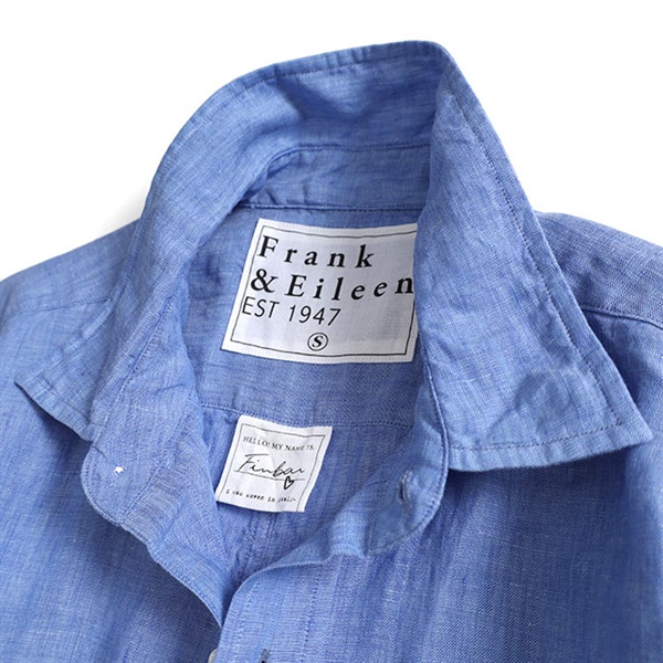 フランクアンドアイリーン★美品★フィンバー★リネンシャツ★爽やかマドラスチェック フランク&アイリーン Frank&Eileen 美品 FINBAR フィンバー