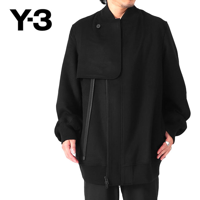 Y-3 ワイスリー アシンメトリー ウール ボンバージャケット IP5592 Y-3