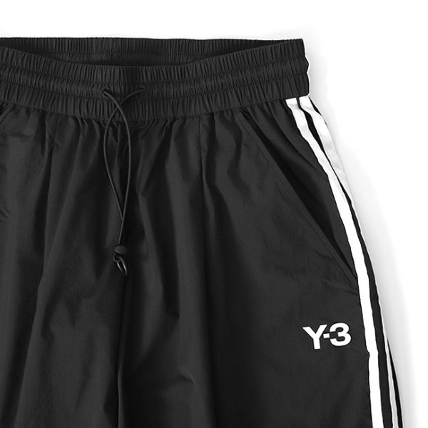 Y-3 ワイスリー 3ライン ナイロン ギャザー ワイドパンツ IP5589 Y-3