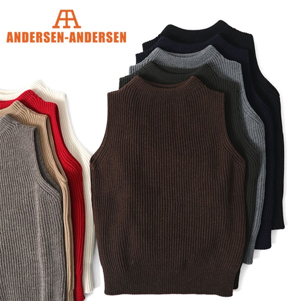 新品·未使用品」ANDERSEN-ANDERSEN ニットベスト - ベスト