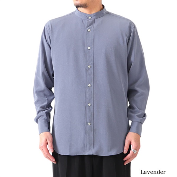RAINMAKER レインメーカー バンドカラー ロングテイルシャツ RM221-037