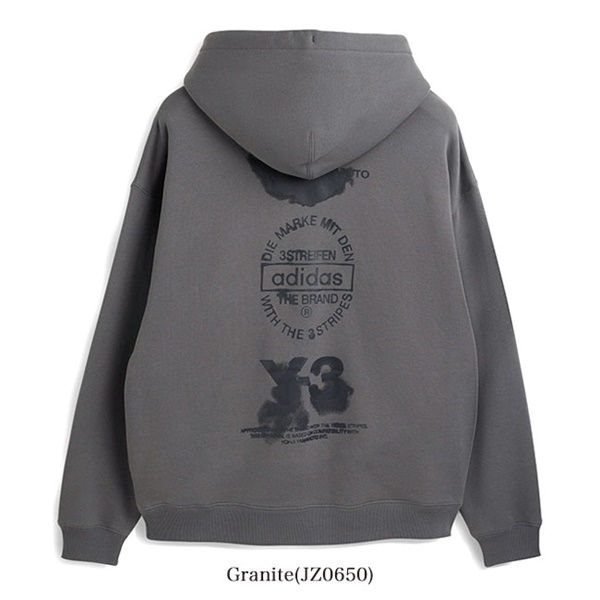 Y-3 ワイスリー グラフィック プルオーバー スウェットパーカー JX4748