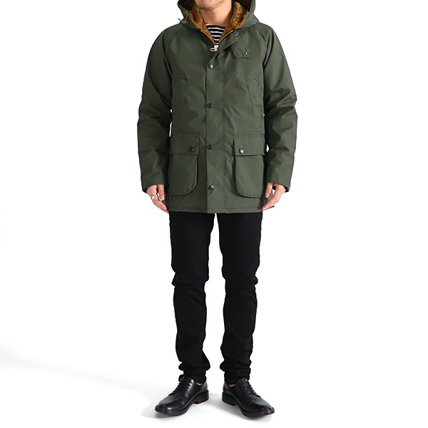 Barbour バブアー ファーライナー付き フーデッド ビデイル MCA0439 ...