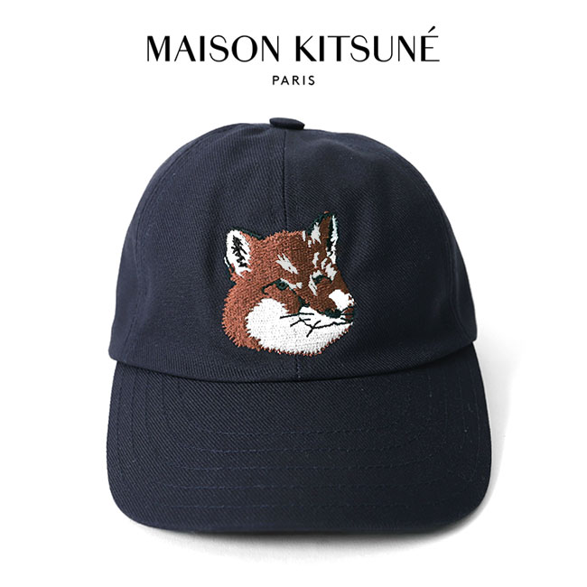 MAISON KITSUNE メゾンキツネ 刺繍ロゴ フォックス ダブル刺繍ロゴ糸