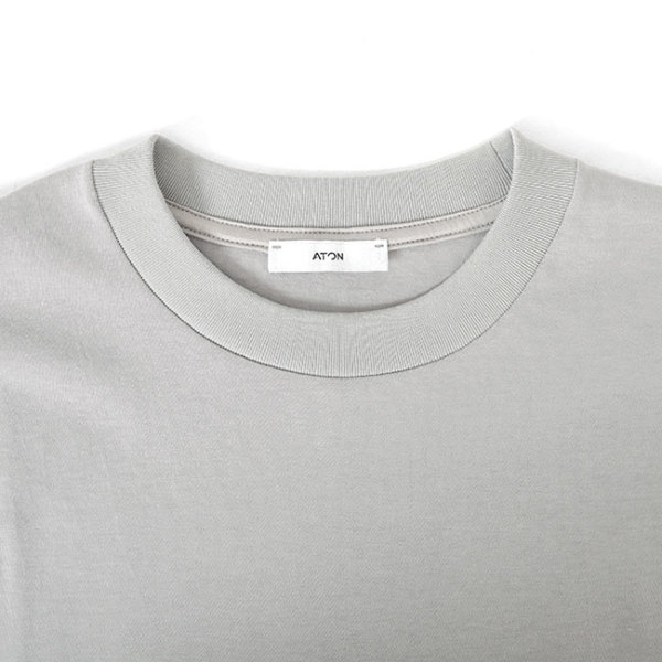 【新品】ATON オーバーサイズTシャツ　チャコールグレー　04(M)size 新品】ATON オーバーサイズTシャツ チャコールグレー 04(M)size