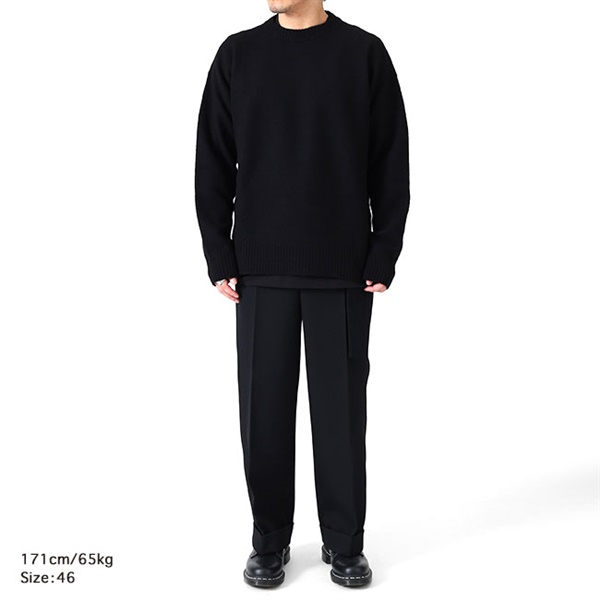 JIL SANDER ジルサンダー CN LS JUMPER サイドスリット ウールセーター J21GP0003 J14603