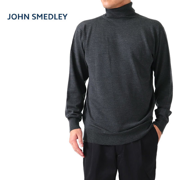 [日本限定モデル] JOHN SMEDLEY ジョンスメドレー 24G タートルネック ニットセーター A4370