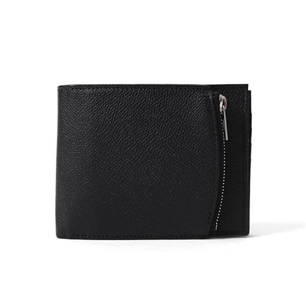 maison margiela マルジェラ 財布 wallet grain leather black 22SS-