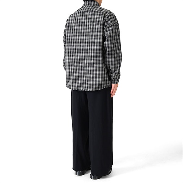 MARNI マルニ 胸ポケット ウール チェックシャツ CUMU0061S7 UTWA35 M