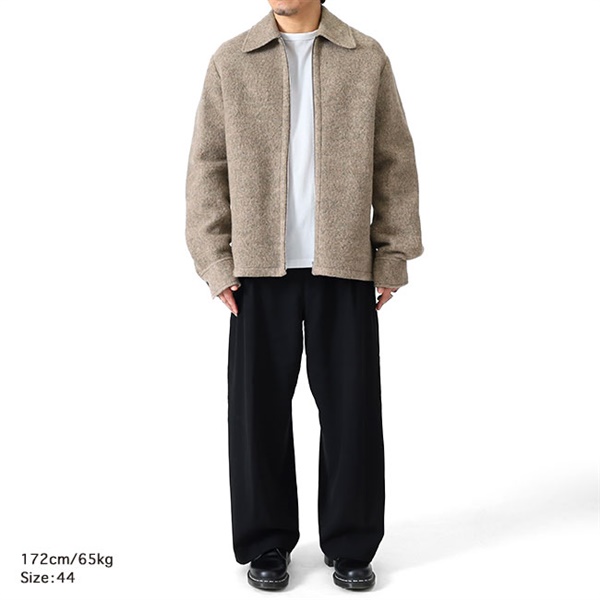 JIL SANDER ジルサンダー フェルトウール ジップジャケット J22DL0315