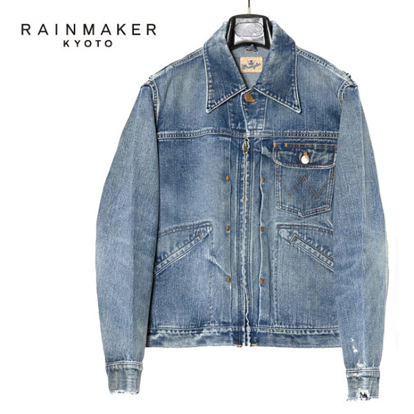 RAINMAKER × Wrangler レインメーカー ラングラー コラボ ダメージデニム カウボーイジャケット RM231-034