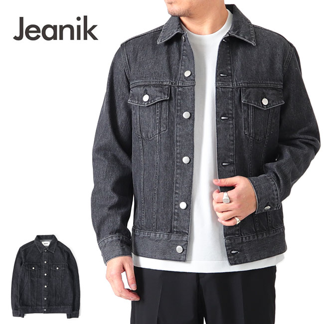 Jeanik ジーニック 3rdタイプ ワンウォッシュ ブラックデニムジャケット JEANIK0103W JEANIK0103WB