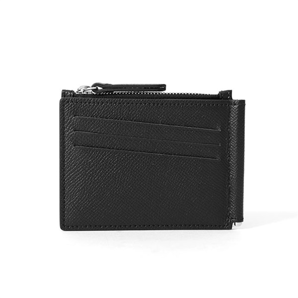 カードスロットは3つです新品 メゾンマルジェラ マネークリップ 二つ折り財布  ミニ財布 レザー