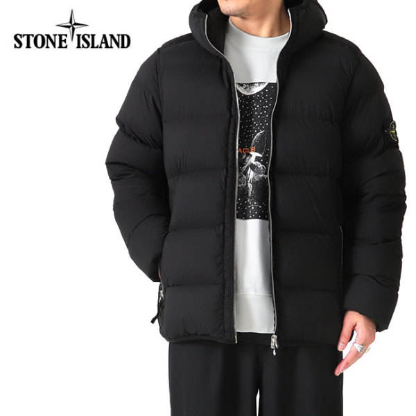 身幅約52ストーンアイランド STONE ISLAND ダウンフーテッド ジャケット