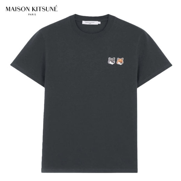 Maison Kitsune メゾン キツネ ダブル フォックスヘッド ロゴ Tシャツ 