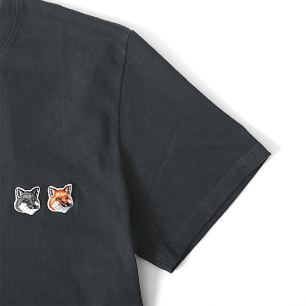 Maison Kitsune メゾン キツネ ダブル フォックスヘッド ロゴ Tシャツ 