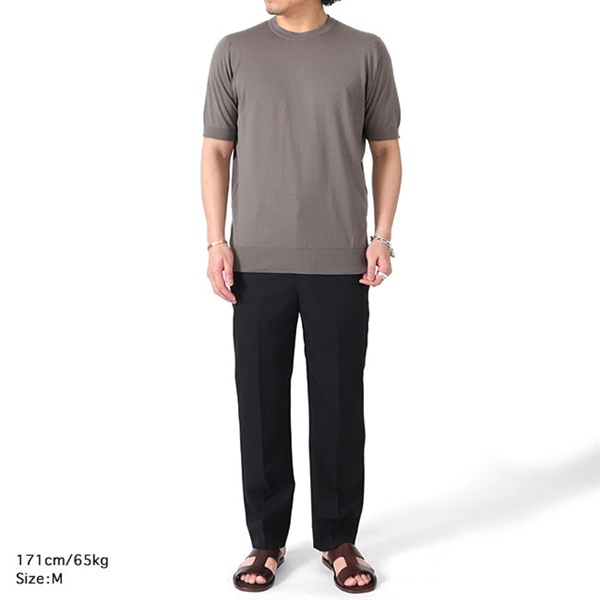 JOHN SMEDLEY ジョンスメドレー 30G ニットTシャツ KEMPTON