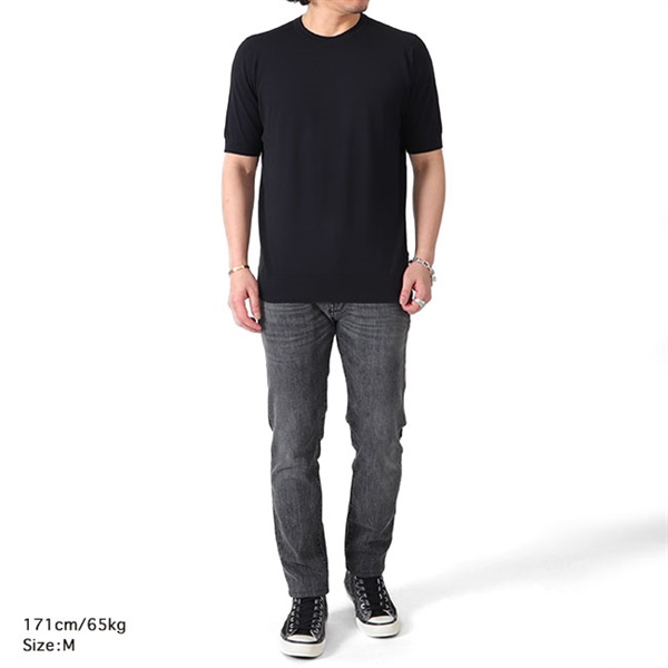 JOHN SMEDLEY ジョンスメドレー 30G ニットTシャツ KEMPTON