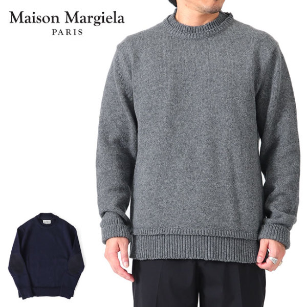 Maison Margiela メゾンマルジェラ 5G エルボーパッチ プルオーバー ニットセーター SI1GP0001 S18064 Maison  Margiela（メゾンマルジェラ） Add. 宮崎