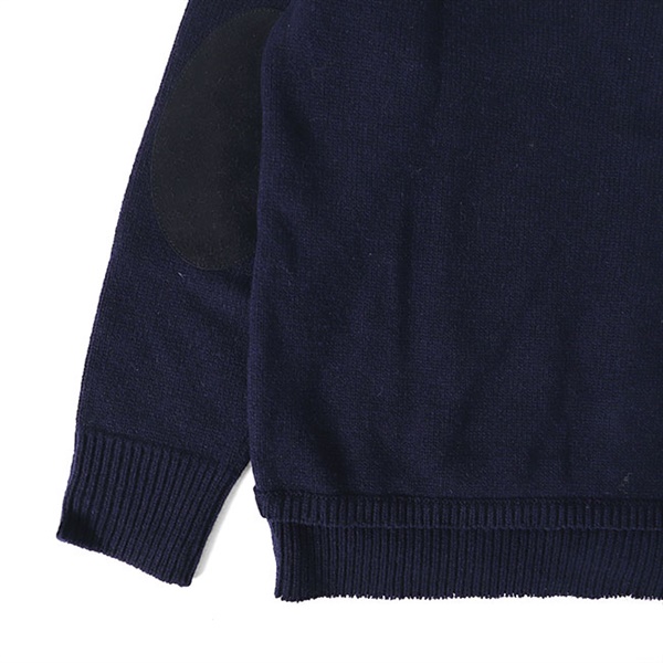 maison margiela マルジェラ navy エルボーパッチニット M