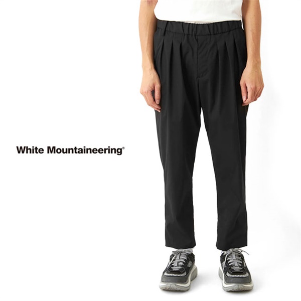 White Mountaineering BLK ホワイトマウンテニアリング SOLOTEX 3タック イージー テーパードパンツ BK2371406