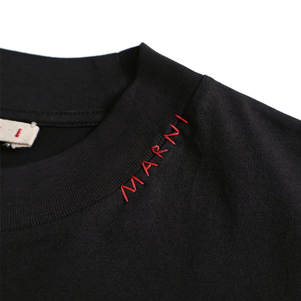 MARNI マルニ マルニシンボル刺繍 オーガニックコットンTシャツ