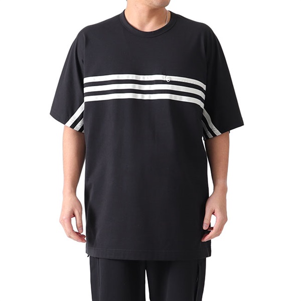 Y-3 ワイスリー 3ライン 胸ポケット Tシャツ FJ0414 半袖Tシャツ Yohji 