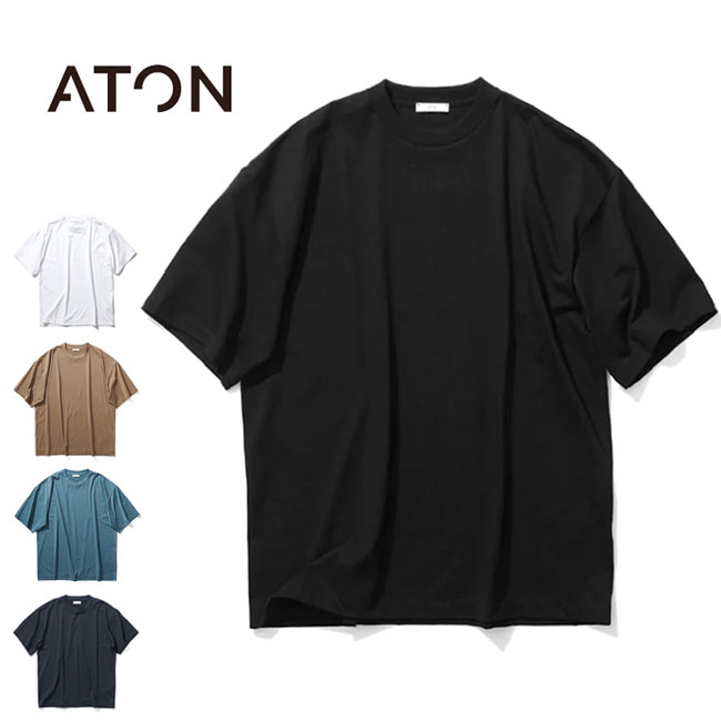 ATON エイトン オーバーサイズ 60/2 スビンコットン Tシャツ KKAGCM0015