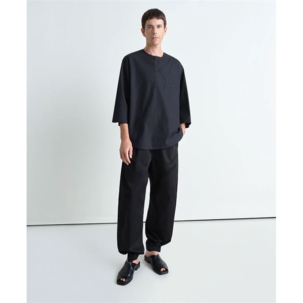 LEMAIRE - 未使用 ルメール LEMAIRE  パフスリーブ カットソー シャツ 緑 黒 LEMAIRE（ルメール）の「Lemaire/ルメール/WRAPOVER SHIRT