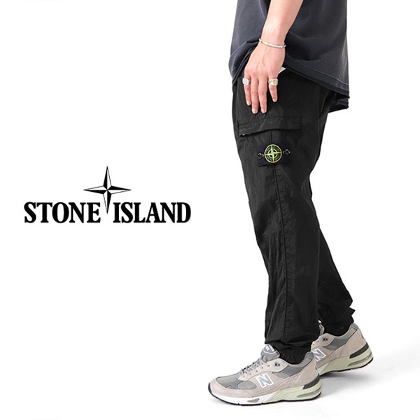 STONE ISLAND - ストーンアイランド◇カーゴパンツ◇ブラックの+