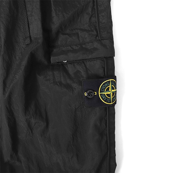 《極美品》STONE ISLAND　カーゴパンツ　ナイロンメタル　黒　w31ピョン吉ストーンアイランド