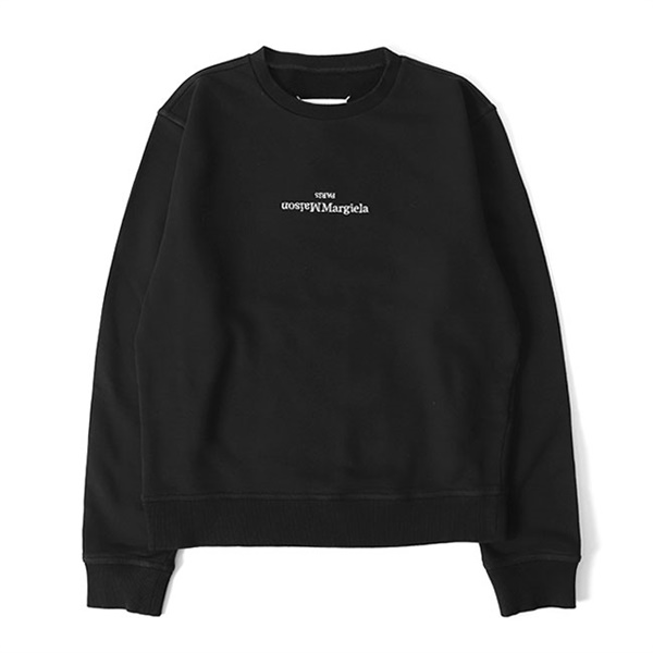 Maison Martin Margiela メゾンマルタンマルジェラ スウェット サイズ:48 クルーネック コットン スウェットシャツ S50GU0168 S25505 トレーナー プルオーバー 裏毛 シンプル 無地 21SS ホワイト 白 トップス カットソー ブランド【メンズ】【美品】