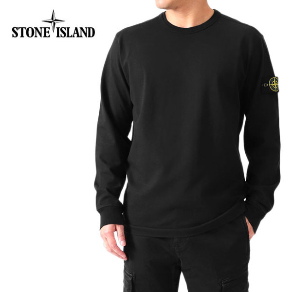 STONE ISLAND ストーンアイランド ロンT ブラック | jzemb.com