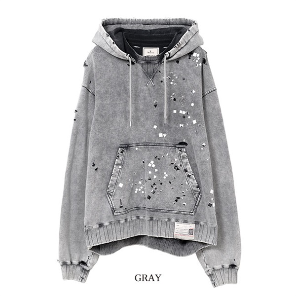 【美品】ミハラヤスヒロ スウェットパーカー【MIHARA YASUHIRO】 Maison MIHARA YASUHIRO メゾンミハラヤスヒロ エンベリッシュド
