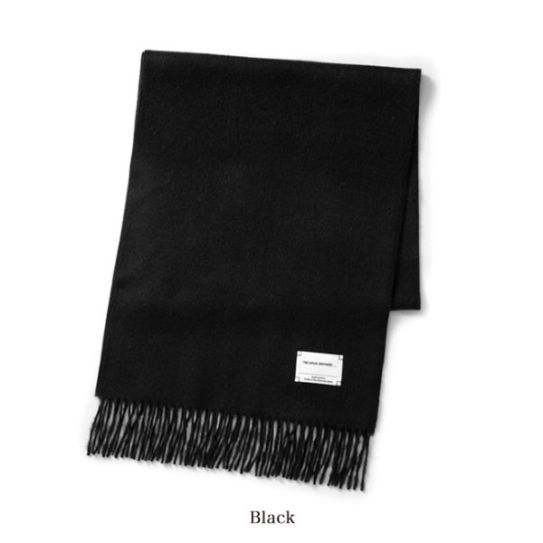 THE INOUE BROTHERS ベビーアルパカ Scarf マフラー 黒