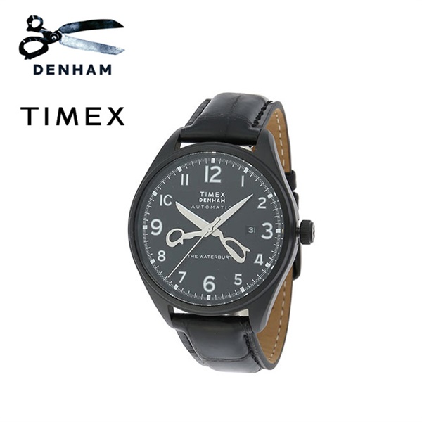 DENHAM × TIMEX デンハム タイメックス コラボ Waterbury ウォーターベリー シースルーバック クロコダイルレザー