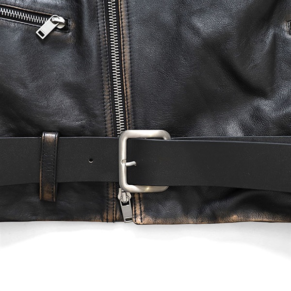 TIME SALE] JIL SANDER ジルサンダー カーフスキン ダブルライダース