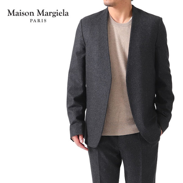 Maison Margiela メゾンマルジェラ フランネルウール ノーカラージャケット S50BN0392 S49991 Maison  Margiela（メゾンマルジェラ） Add. 宮崎