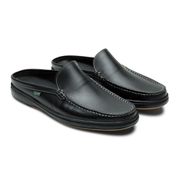 美品 Paraboot ANCYL 9 レザースリッポン サンダル-