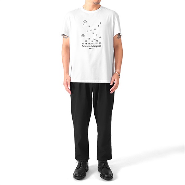 Maison Margiela メゾンマルジェラ カレンダーグラフィック ロゴTシャツ S50GC0684 S22816