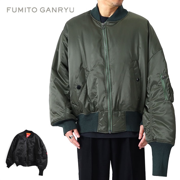 FUMITO GANRYU RED LABEL t~gKE MA-1 ~^[ {o[WPbg Fu12-Bl-02