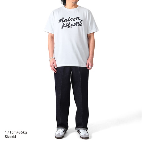 Maison Kitsune メゾンキツネ ハンドライティングロゴ Tシャツ