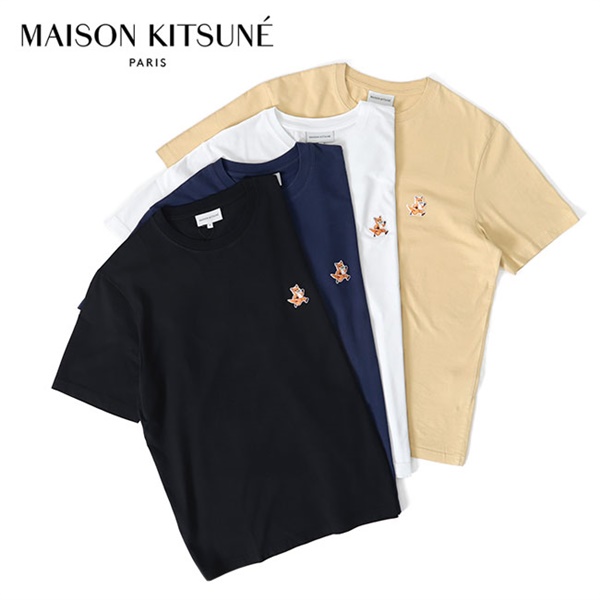 Maison Kitsune メゾンキツネ スピーディー フォックス ロゴ Tシャツ 